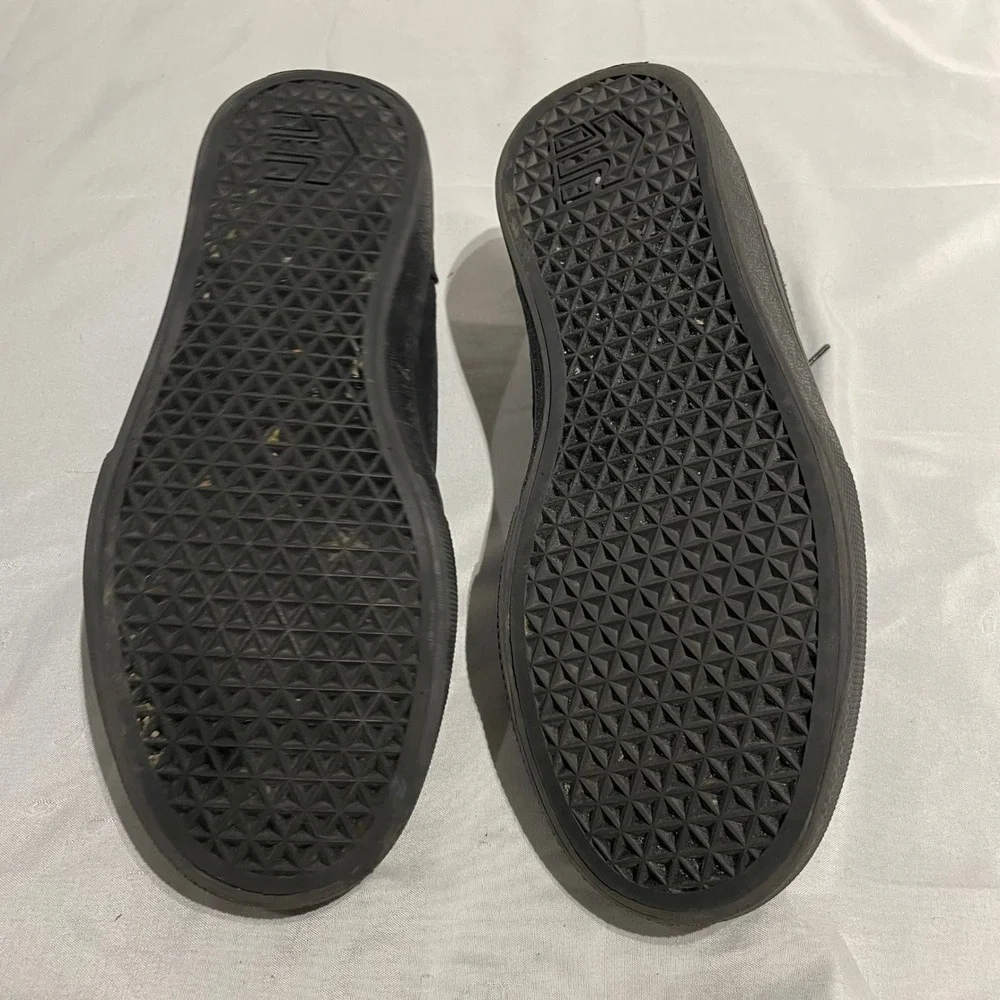 Etnies Rebel Mens Black Skate Shoes Low Top Sneakers ETF22MVL040G-1 Size 7.5